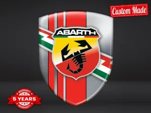 Fiat Abarth Große Autosticker Robust Hochwertig Professionell